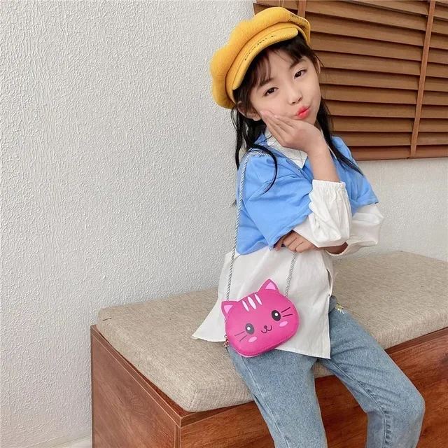 Cute Design Children's Small Cat Shoulder Bags Lovely Baby Girls Coin Purse Boys Kids Crossbody Bag Handbag Princess Accessories 4 Cute Design Children's Small Cat Shoulder Bags Lovely Baby Girls Coin Purse Boys Kids Crossbody Bag Handbag Princess Accessories 4
