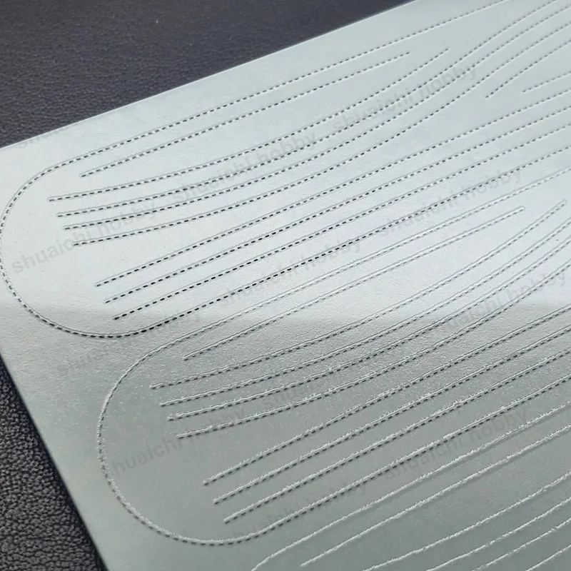 1PCS Modello di Punto Decalcomania Dell'acqua Linea Dritto/Curva Adesivo di Trasferimento Dell'acqua per 1/24 1/18 1/12 Bilancia Auto Moto Cuscino del Sedile