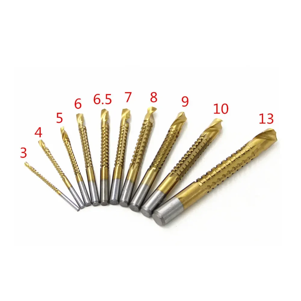 Prodrill 6/10Pcs Titanium Coated HSS High Speed Steel Drill Bit Set Tool Woodworking