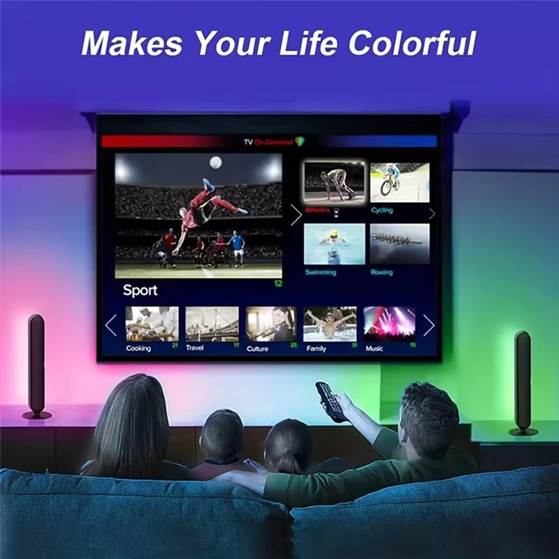 A89X Night Light RGB Pickup Music Rhythm Desktop Lamp USB Model Christmas Home Decoration LED Light Bar Belt