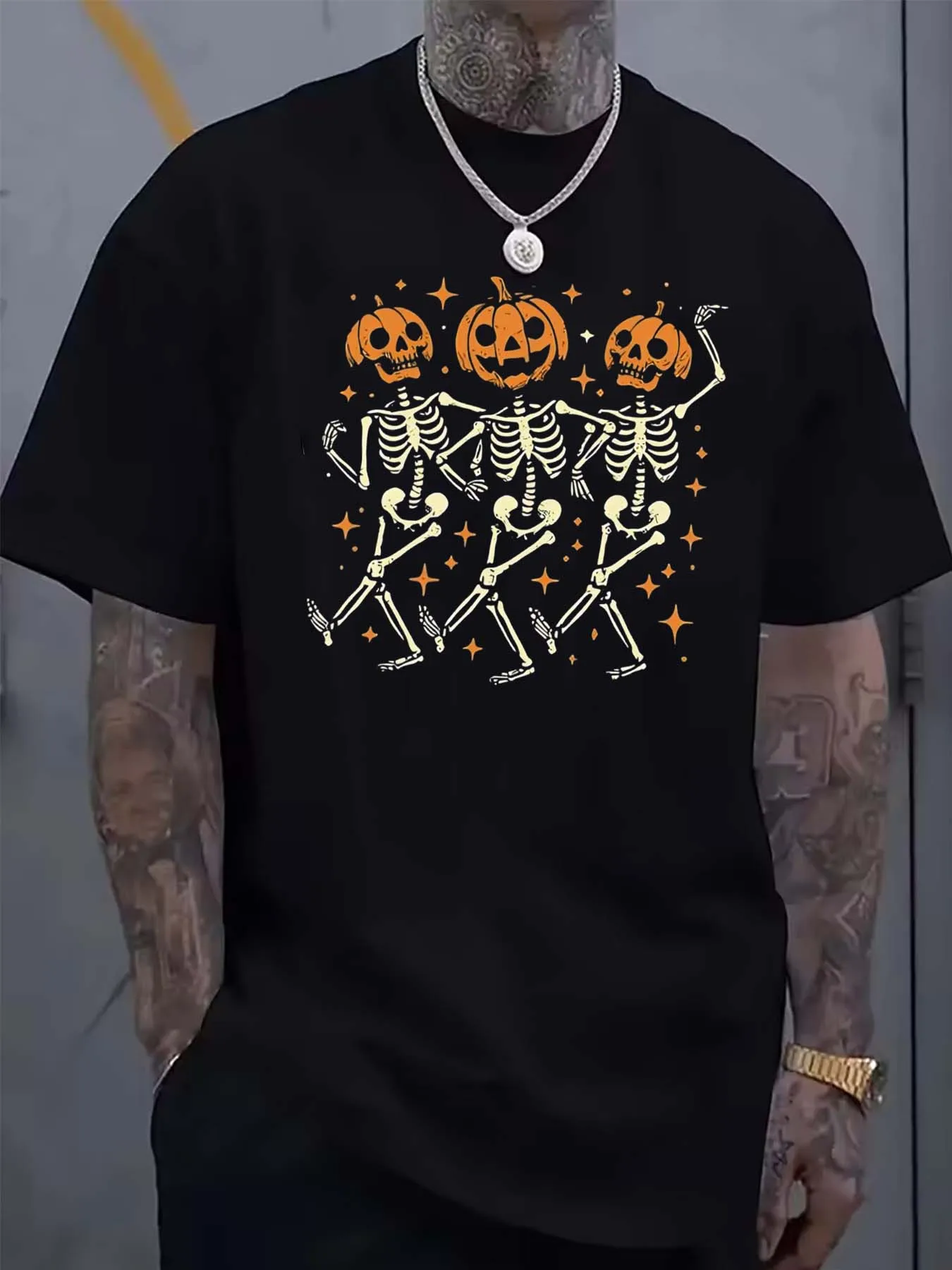 تيشيرت صيفي رجالي بأكمام قصيرة بنمط مطبوع على طراز للجنسين مناسب للحفلات المنزلية كهدية #2