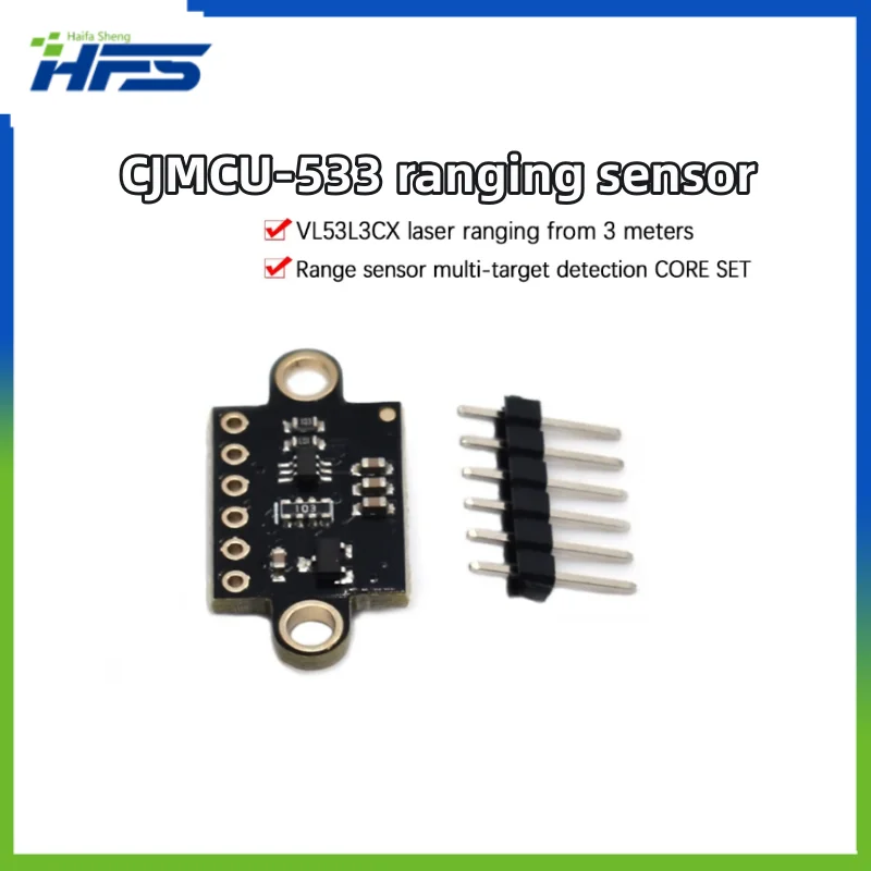 

CJMCU-533 VL53L3CX TOF 940nm 3m Laser Distance Sensor Module Multiple Detection Distance Measurement Sensor