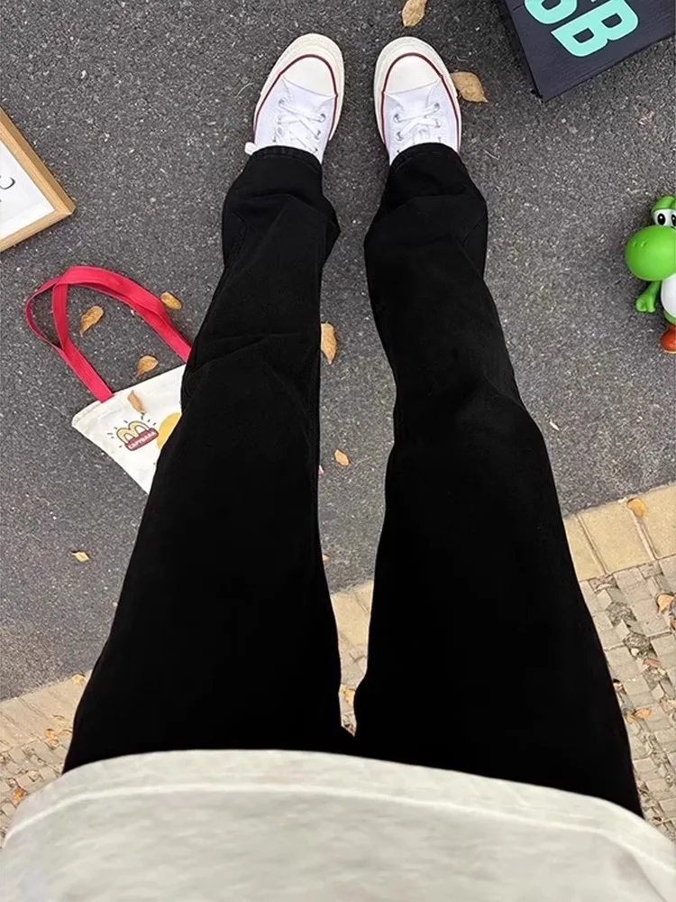 

Slim Fit Fce Lined Jeans Men's Straight Leg Slimming High Street American Sle Winter Long Pants Youth Trend Wear Resistant