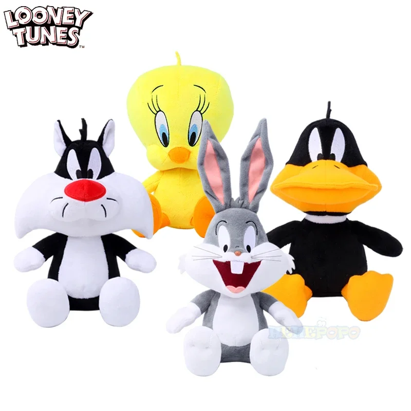 New 20cm Classic Looney Tunes Bugs Bunny Cartoon Stuffed Animal Doll Tweety Cyclone Daffy Plush Toy Figure Children's Gifts