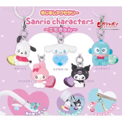 Sanrio Hold Star-shaped Marking Pendant Twisted Egg Melody Kuromi Cinnamoroll Hangyodon Pochacco Keychain Figures Model Toys