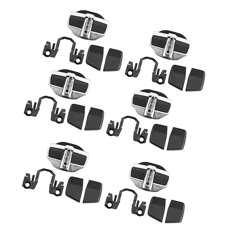 

Leading-6 Sets TRD Door Lock Buckle Upgraded Stabilizer Cover Latches Kit For Lexus Toyota Series Eliminate Noise Space Lock Sto