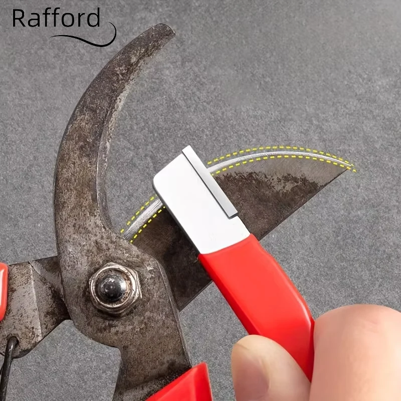 Professional Kitchen Knife Scissors Sharpener Tungsten Diamond Ceramic Sharpening Stone for All Blades Including Garden Shears