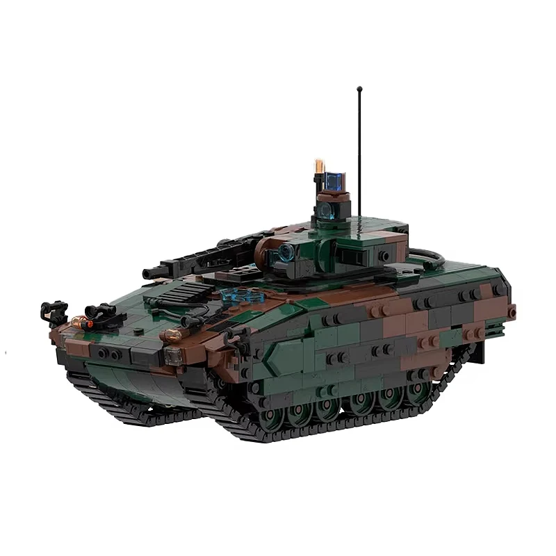 

1019 шт. MOC военная серия Jaguar пехотная боевая машина модель танка сборка строительный блок игрушка детский подарок на день рождения