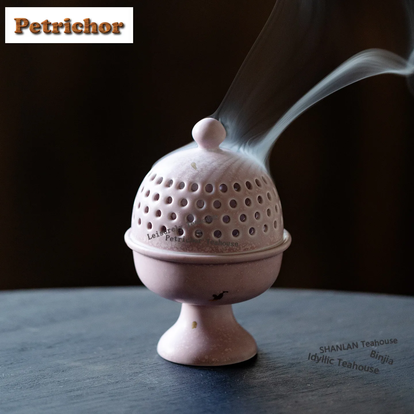 Sprinkle Gold Purple Incense Holder Zen Garden Incense Burners Mosquito Coil Holder Meditation Censer Chinese Tea Set Ornaments