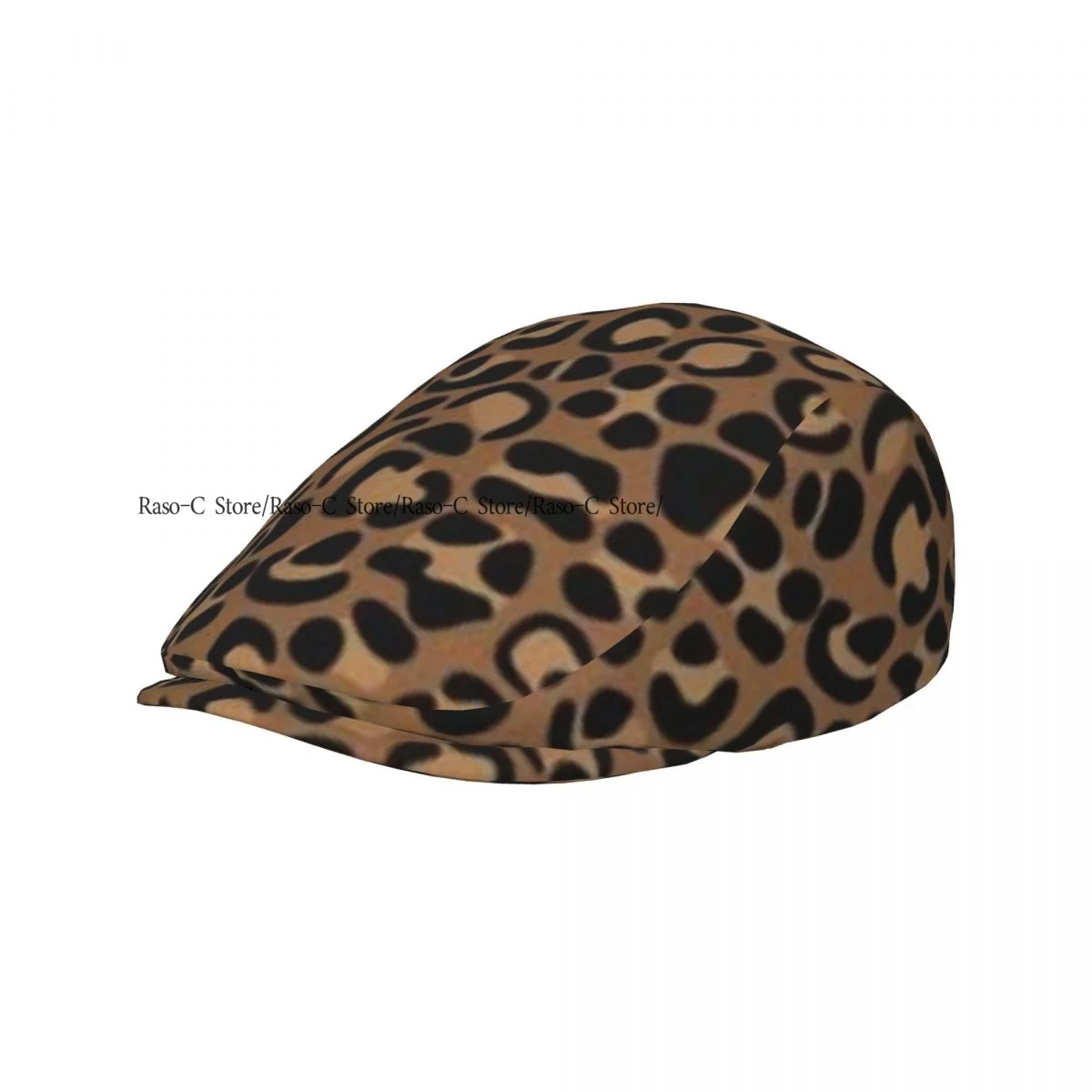 Spring Summer Adult Flat Cap Leopard Print Unisex Newsboy Ivy Cap Light Thin Forward Beret Outdoor Hat