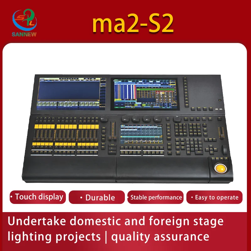 MA2 Stage Lighting Console Touch Screen Large Show Light Show Bar Light System for Professional Stage And Event Lighting