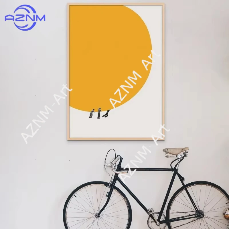 Abstract Modern People Philosophy Poster Print Quality Canvas Painting Museum Wall Art Picture Living Room Dorm Home Decor Mural
