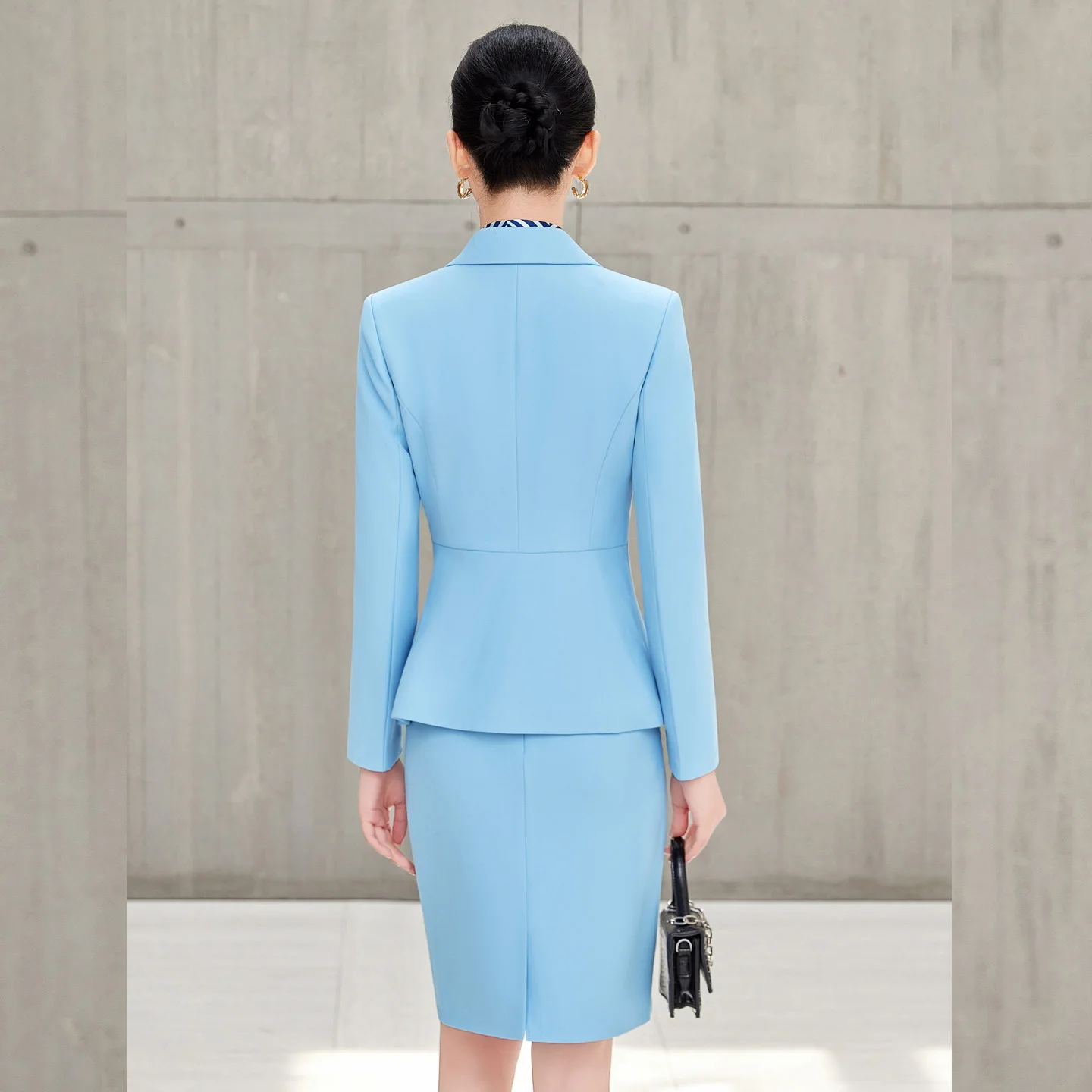 Alyssa Fashionable business women's clothing, high-quality skirt + suit, elegant and charming, 2026 autumn and winter new style