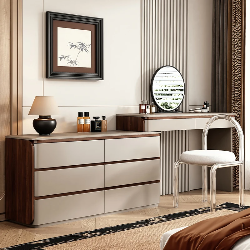 

Dressing Table Drawers Vanity Table Makeup Bedroom Mirror Chair Cabinet Nail Women Study Mesa De Maquillaje Trendy Furniture