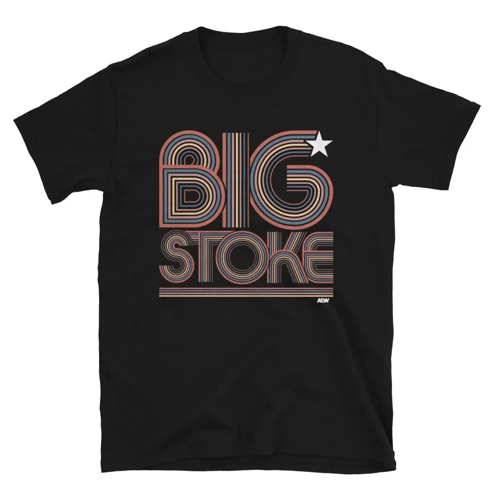 Stokely Hathaway Big Stoke AEW Official T Shirt vintage Washed Stretched homme graphic Top For Everyday Wear Casual streetwear