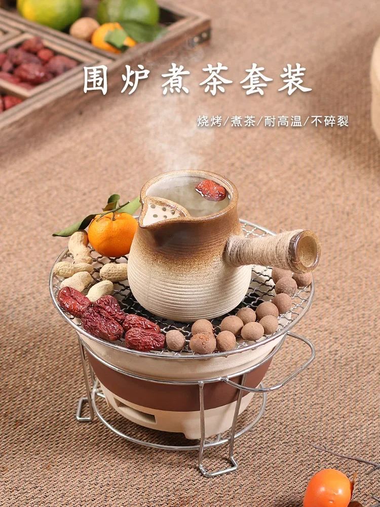 

Large-capacity Dry Burning in Winter Boiling Stove Tea Cooking Equipment Charcoal Pottery Tea Fire Stoves Baking Milk Teapot