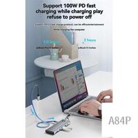 ORICO Type C Docking Station HUB 10-In-1 USB 3.0 Hub PD100W Adapter Forpc Laptop Accessories B