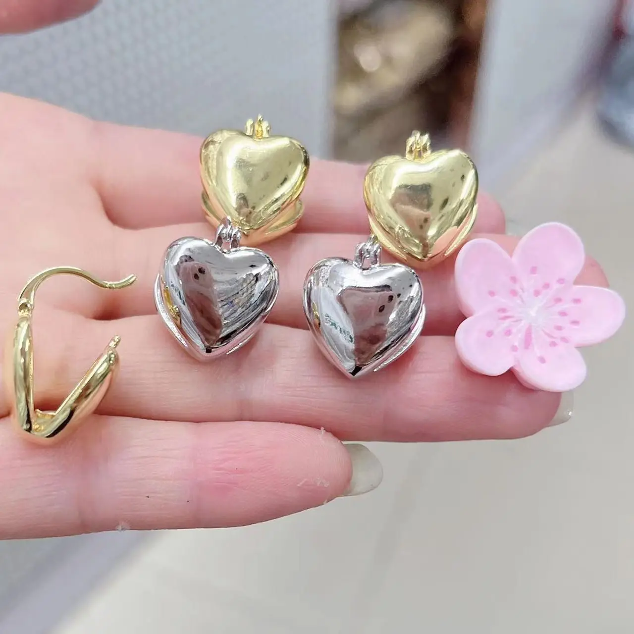 5 Pairs,New Gold / … - image