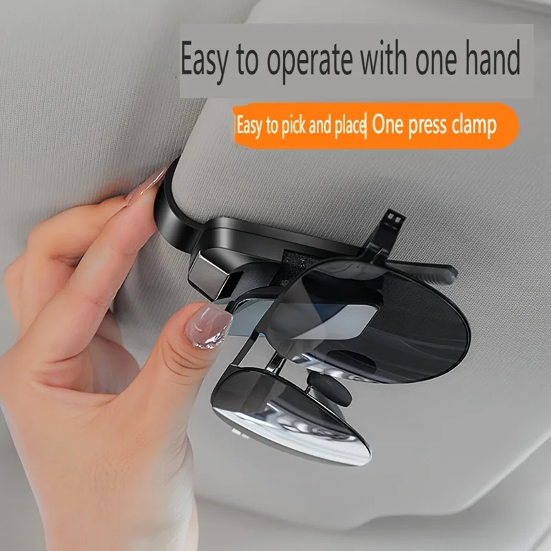 Car Sunglasses Holder, Universal Auto Sun Visor Glasses Clip, Durable ABS Car Interior Accessories for All Vehicles, Keep Glasse