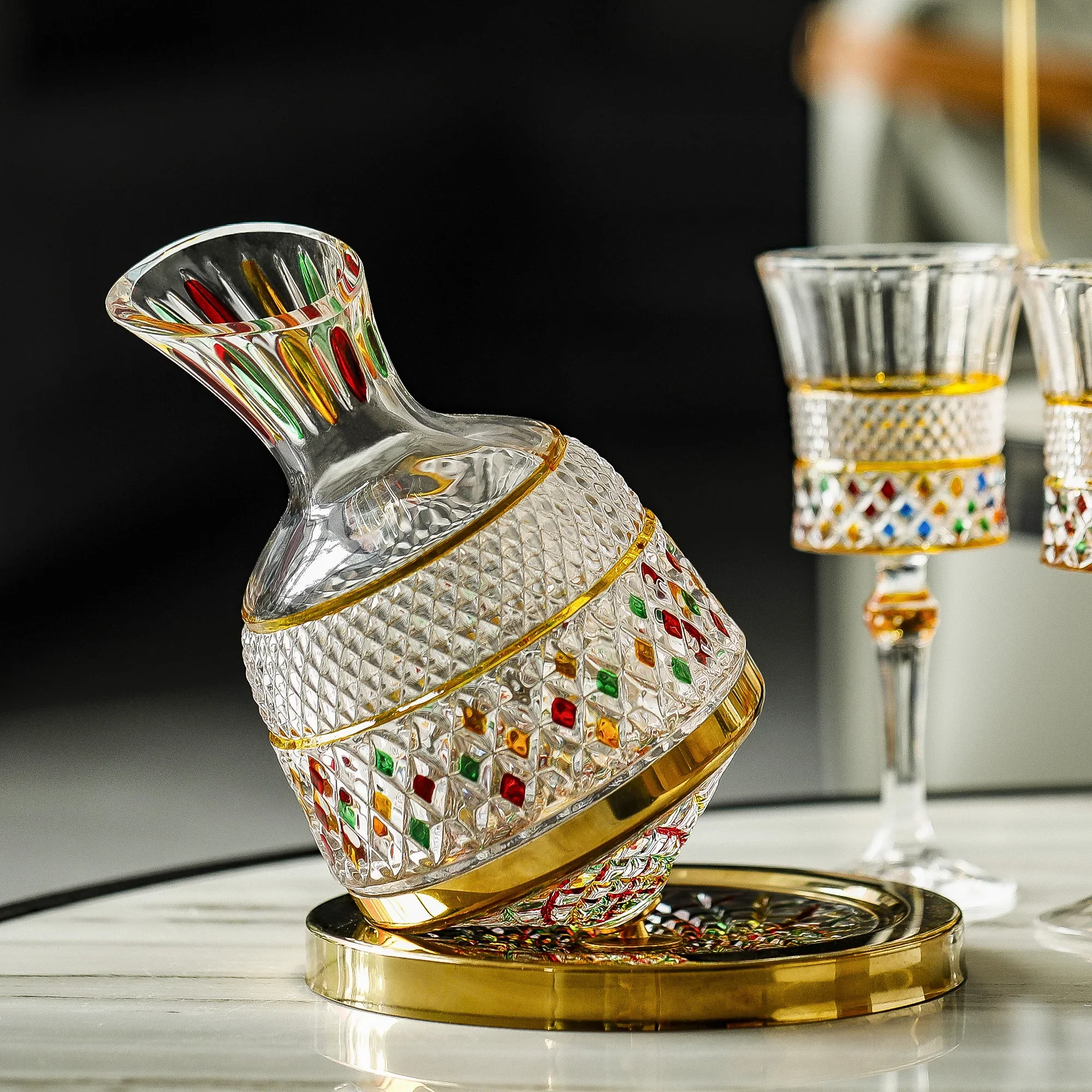 Luxury Personalized Wine Glasses, Household Bar Sets, Crystal Glass, Creative Goblet, Barware, Wedding Decoration Accessories