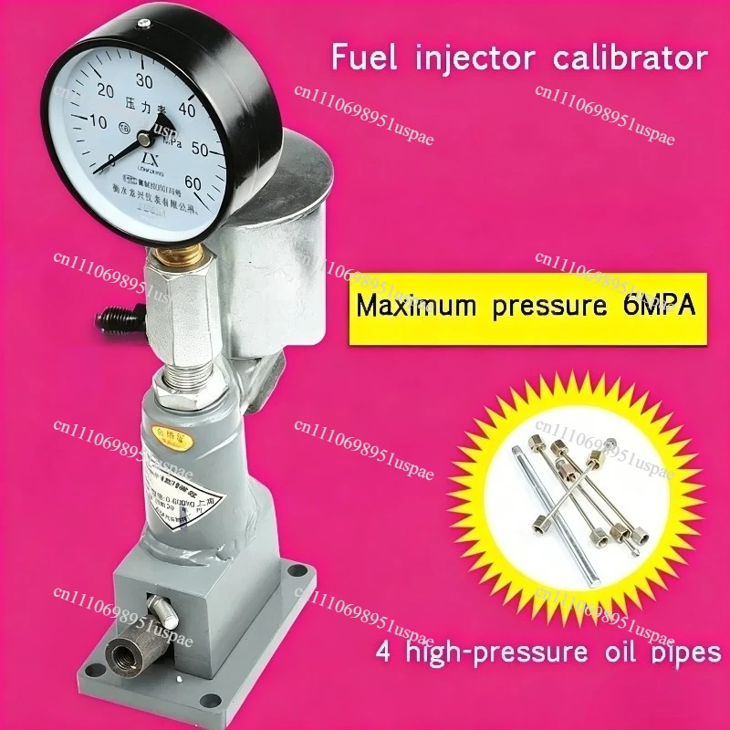 Car Tractor Diesel Injector Nozzle Tester Experiment Atomization Bench Tester Injector Hand Pressure Tester 60Mpa