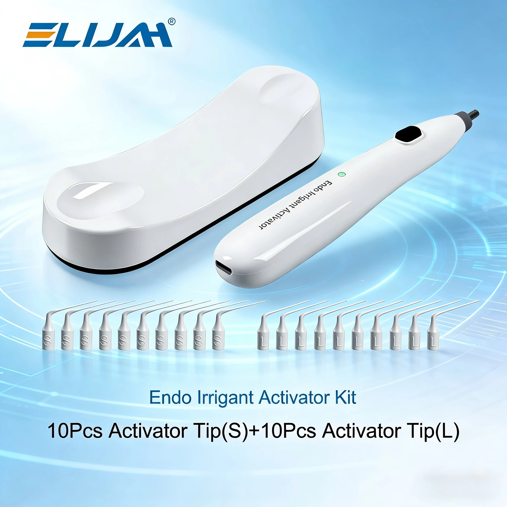 Wireless Endodontic Sonic Activator Dental Endo Irrigator for Root Canal Cleaning and Oral Stain Elimination Dentist Equipment