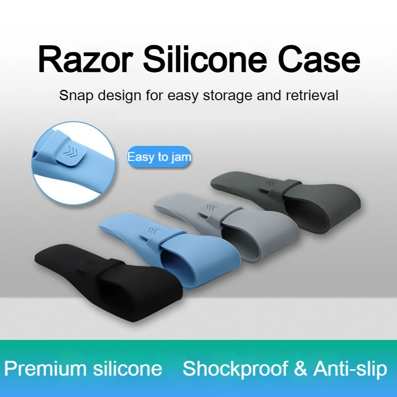 Silicone Portable Safety Razor Travel Case Manual Shaver Case Razor Blade Cover Waterproof Manual Razor Storage Box TXDJ05