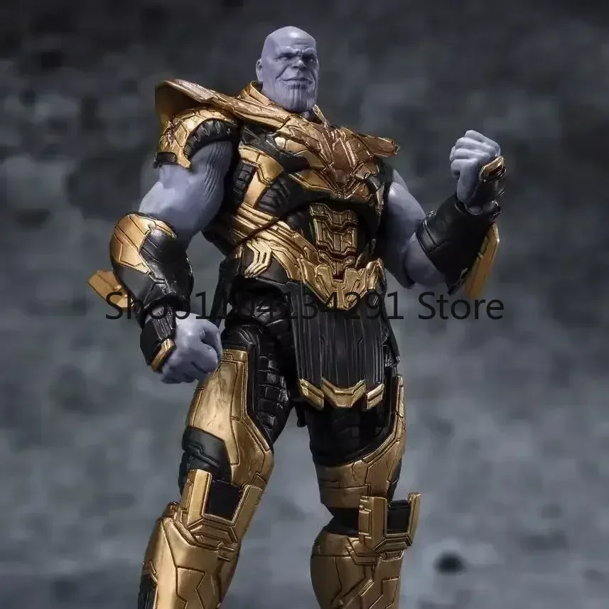 ของแท้จาก Bandai SHF Avengers: Endgame Infinity Legend Thanos แอ็คชั่นฟิกเกอร์ของเล่นของขวัญวันเกิดของสะสม