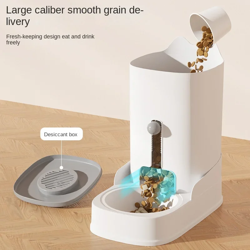 Cat and Dog Feeder Pet Water Dispenser Cat Food Bowl Large Capacity Feeder Water Dispenser for Small Puppy Kitten Pet Supplies