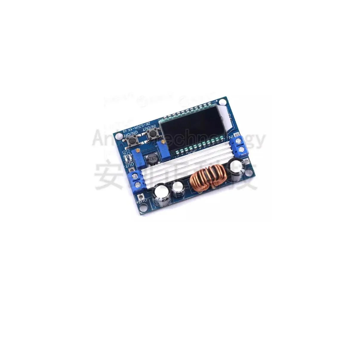 Buck-Boost Power Supply Module Board with Constant Voltage and Constant Current, LCD Digital Display Voltmeter and Ammeter, Adju