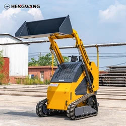 Mini Crawler Skid Steer Loader, Mini Skid-Steer e carregador compacto de lagartas, Máquinas agrícolas personalizadas, HW-T360