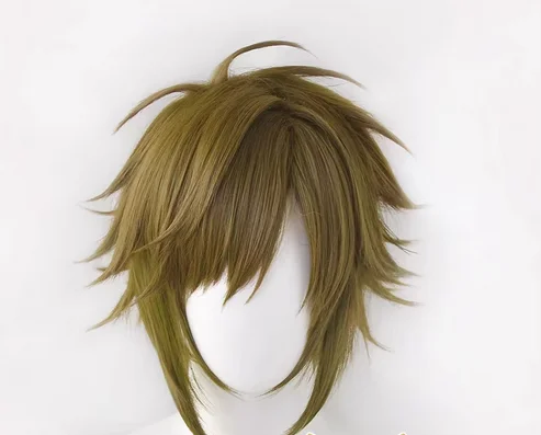 Anime Game Wig Yamato Nikaido Cosplay Hair Leader Green Short Synthetic Heat Resistant Wig Comiket Role Play Adult