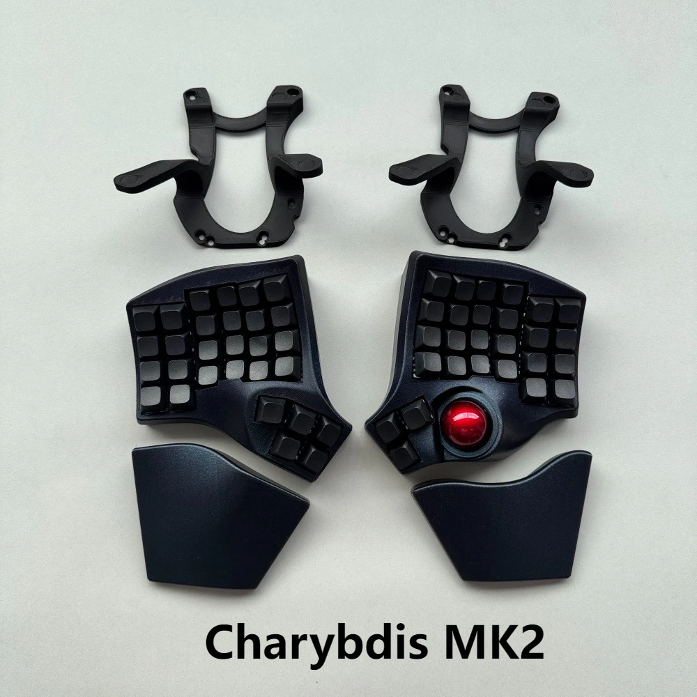 

Charybdis MK2 Split Machinery Keyboard with Trackball Hot Swap Kit QMK/VIA Mouse Scrolling Mode 4X6 Curve Ergonomics Keyboard