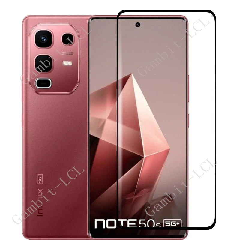 1-3PCS 3D Curved Full Tempered Glass For Infinix Note 50s 5G+ Protective Film ON InfinixNote50s Note50s Screen Protector Cover
