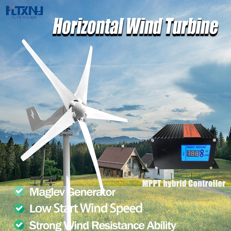 3000W 24V 48V European Duty-Free Delivery  Free Alternative Energy For Household Windmills MPPT Controller For Off Grid System