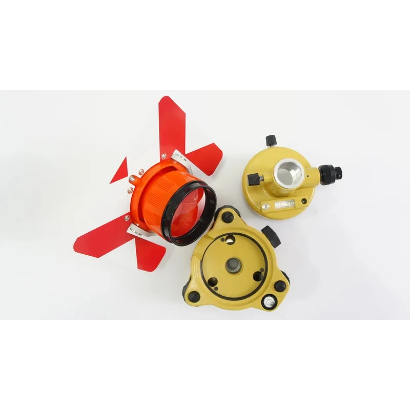 New Total Station Surveying Instrument Metal Prism Tribrach Set System