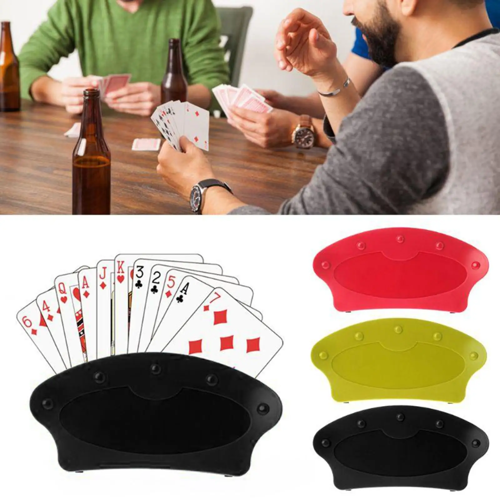 

Playing Card Holder Hands- Card Organizer Stand Clip Storage Board Suitable for Children Seniors Home