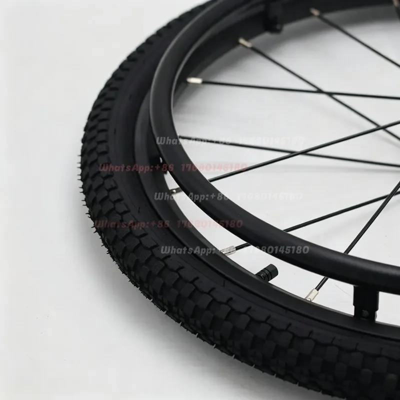 Sports Wheelchair Spare Rear Wheel 24 Inch 24*1.95 Off‑Road Accessory With Welded Aluminum