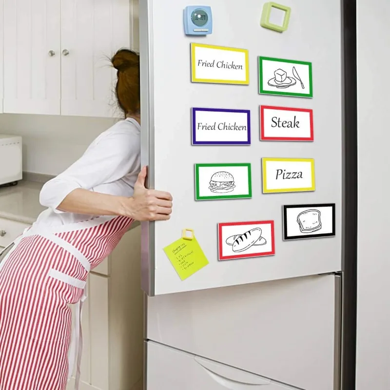 Ultra-Large Magnetic Dry Erase Labels,Dry Erase Magnets Rewritable Magnetic Labels Blank,Sticky Labels for Whiteboards Classroom