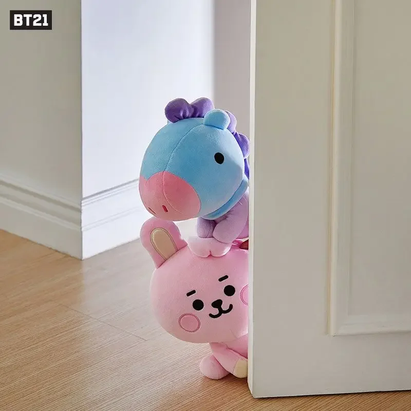 7 sztuk BT21 pluszowe zabawki Kawaii Mini brelok Anime torba wisiorek ozdoba dla dzieci 12/22cm urządzenia peryferyjne miękkie wypchane zwierzęta lalka prezent