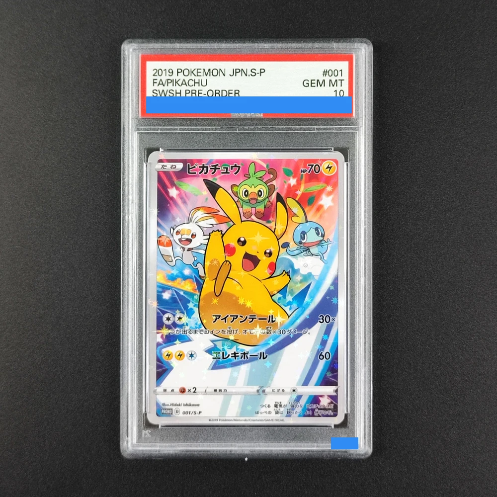 

Proxy DIY 2019 POKEMON JPN.S-P FA PIKACHU SWSH PRE-ORDER 001 GEM MT 10 Rating Card 10 Card Labels Gift Cards Toys
