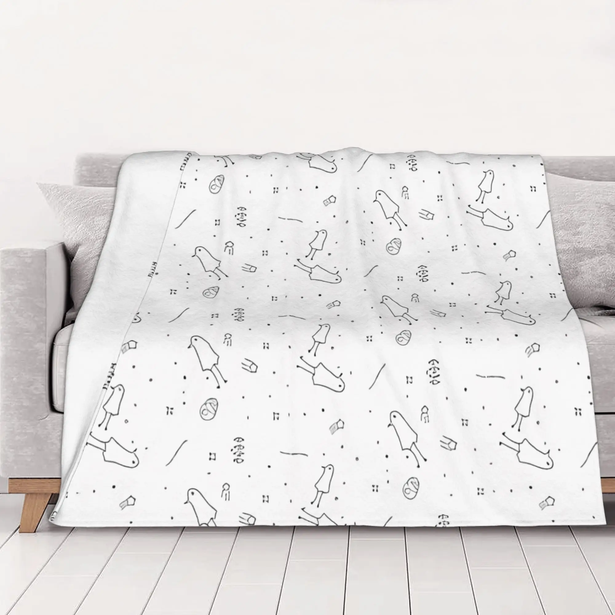 1PC home Cute Room Decor Oyasumi Punpun Good Vibrations Blanket Throw Blanket Oyasumi Punpun Novelty Warm Blanket All Season
