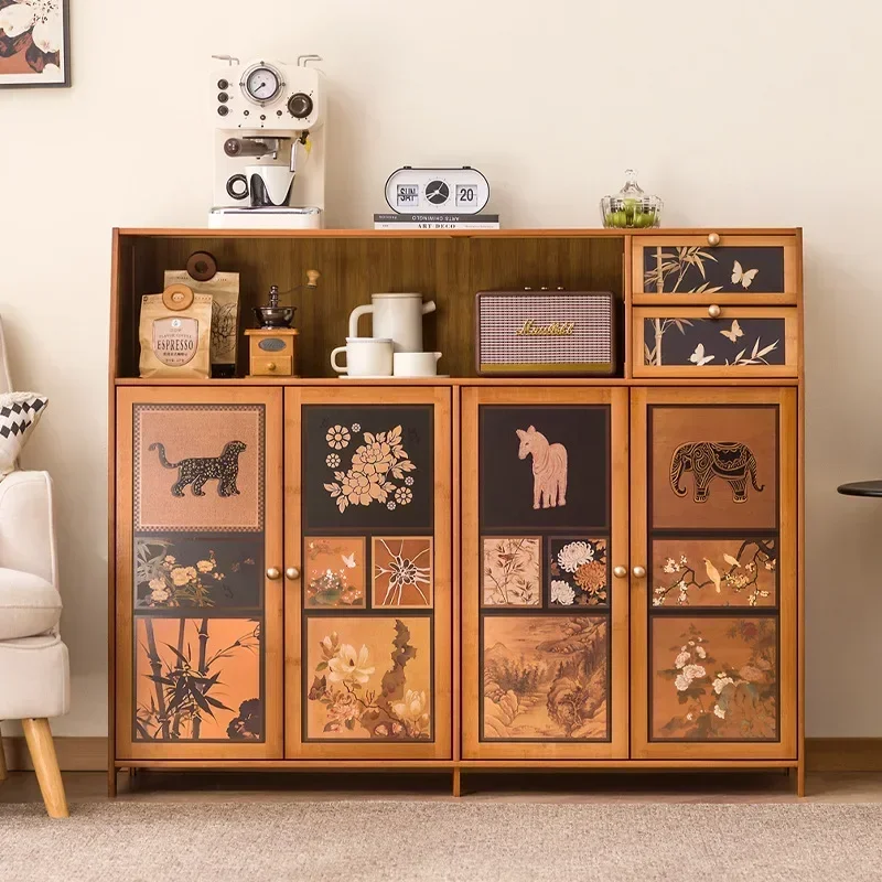 New model Side cabinet Household living room Wall integrated locker Coffee cabinet Cabinet