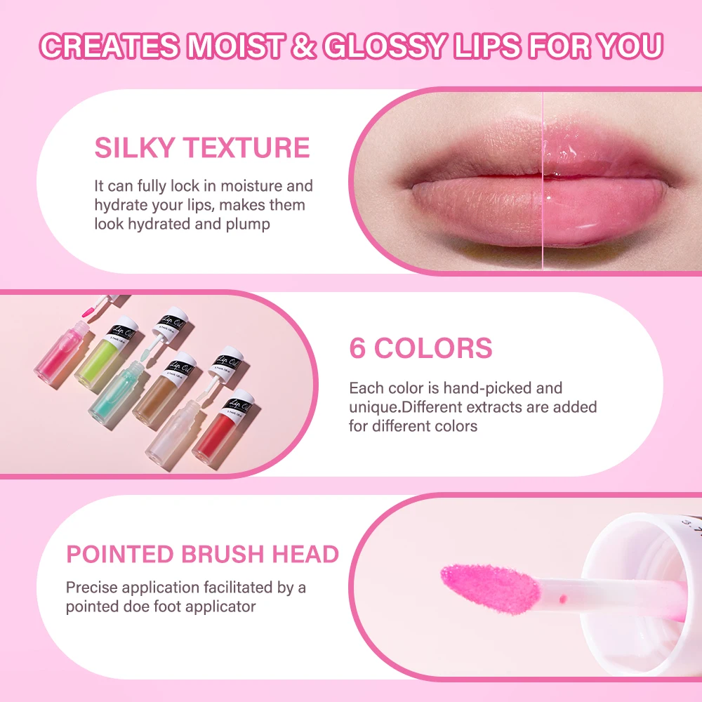 Tiefenfe Feuchtigkeit Lip Gloss Öl Feuchtigkeitsspendende Und Pflegende Plumping Wasserdichte Lippen Tönung Koreanische Lip Hautpflege Kosmetik Make-Up