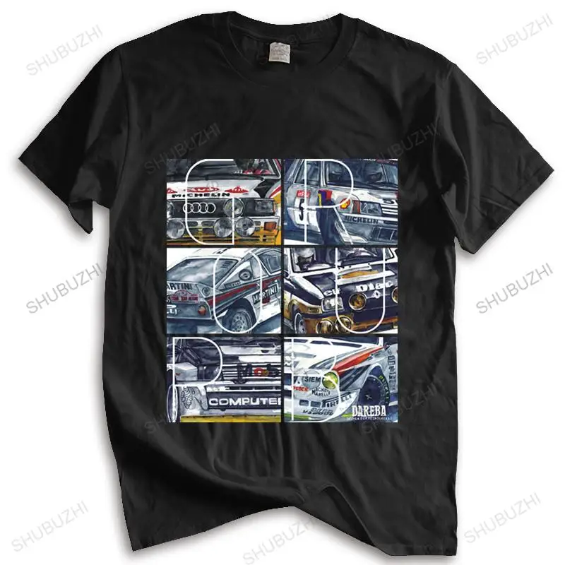 summer t-shirt shubuzhi brand teeshirt Men t-shirt Group B New Design New Rally Car Tee Shirts unisex t-shirt loose style tops