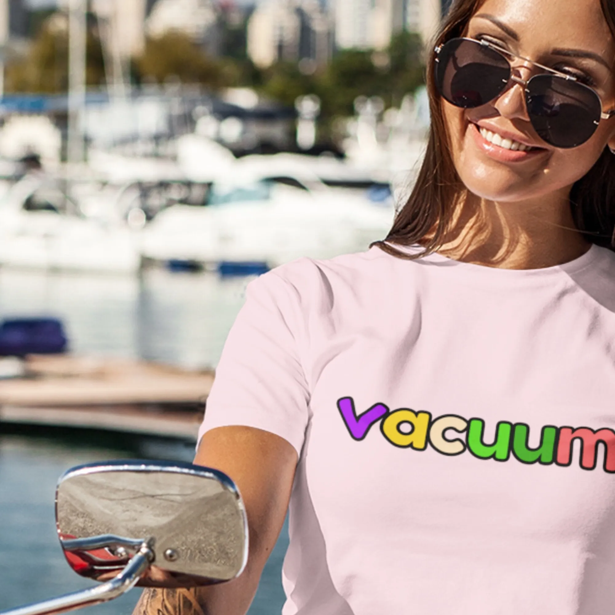 Vacuum T Shirt Premium Bella Canvas Silly Skatewear Streetwear Nonsensical Funny Fun Colorful Words