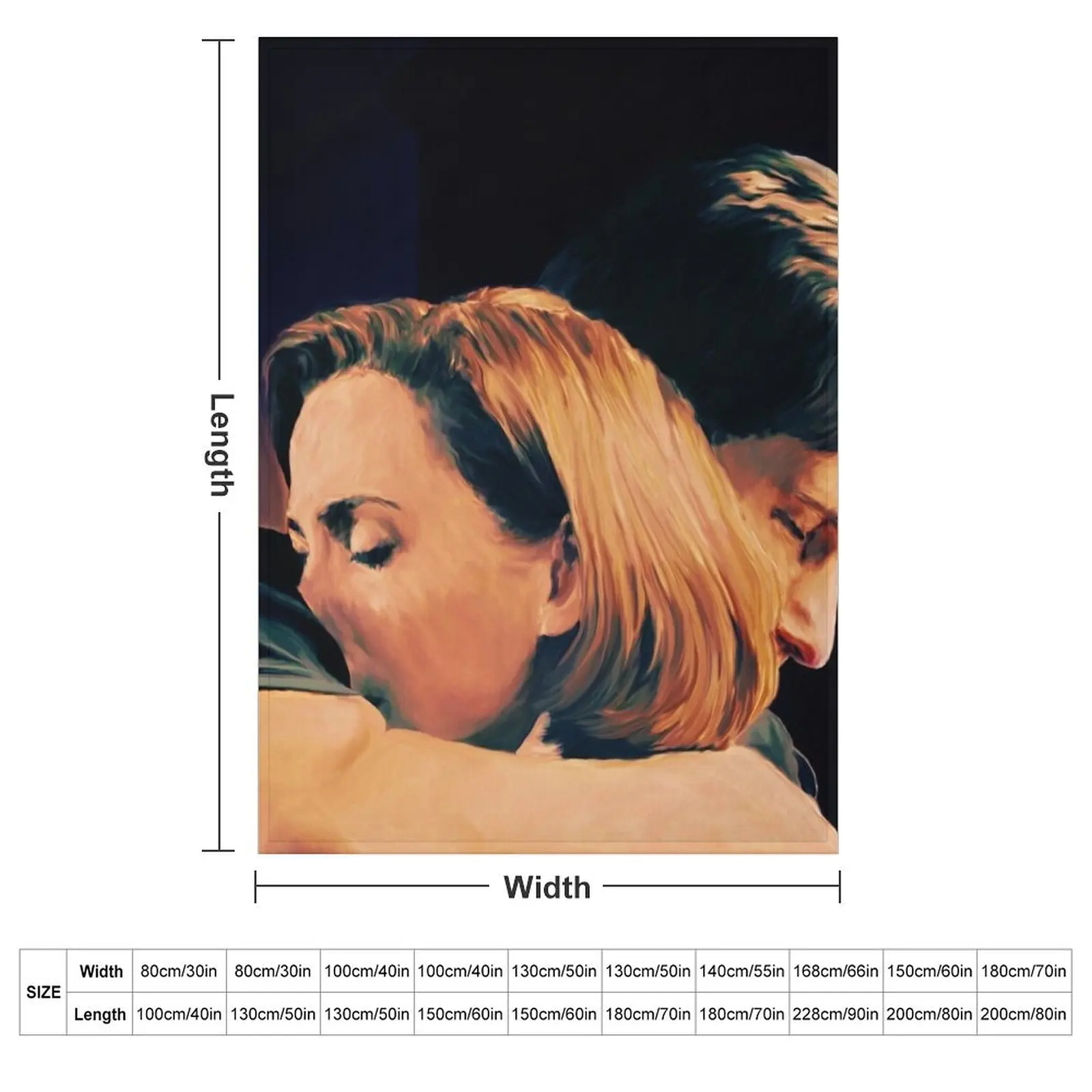 You've made me a whole person painting Throw Blanket couch cozy soft plush fuzzy picnic outdoor blanket