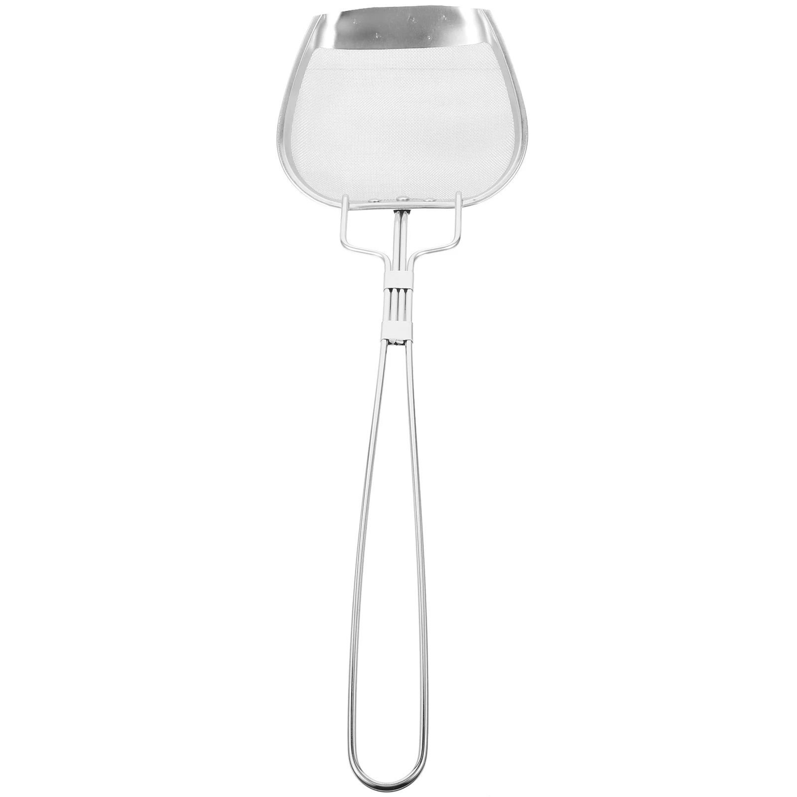 

Oil Residue Fettuccine Pasta Small Strainer Hand Net Spoon Food Stainless Steel with Handle Colander