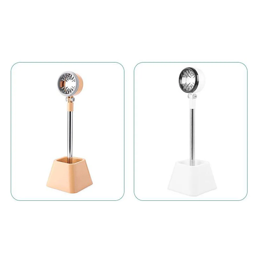 

Pet Hair Dryer Stand 180 Degrees Rotation Hands Free Organizer White Compact Durable Stable Base Save Time