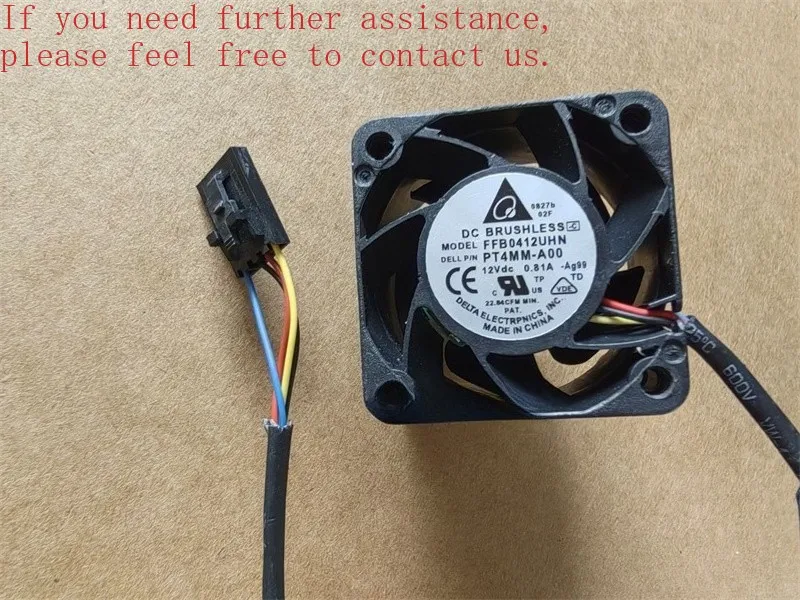 

Для 1 шт. Delta FFB0412UHN 12 В 0,81 А 4028 4 см Dell R210 охлаждающий вентилятор для сервера